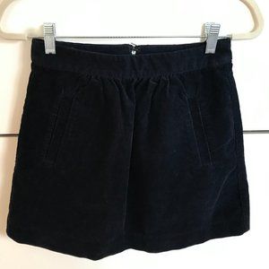 J. Crew Corduroy Navy Mini Skirt - Size 0 XS